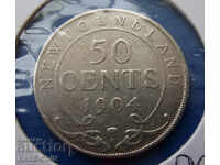 RS (21) Newfoundland 50 Cent 1904