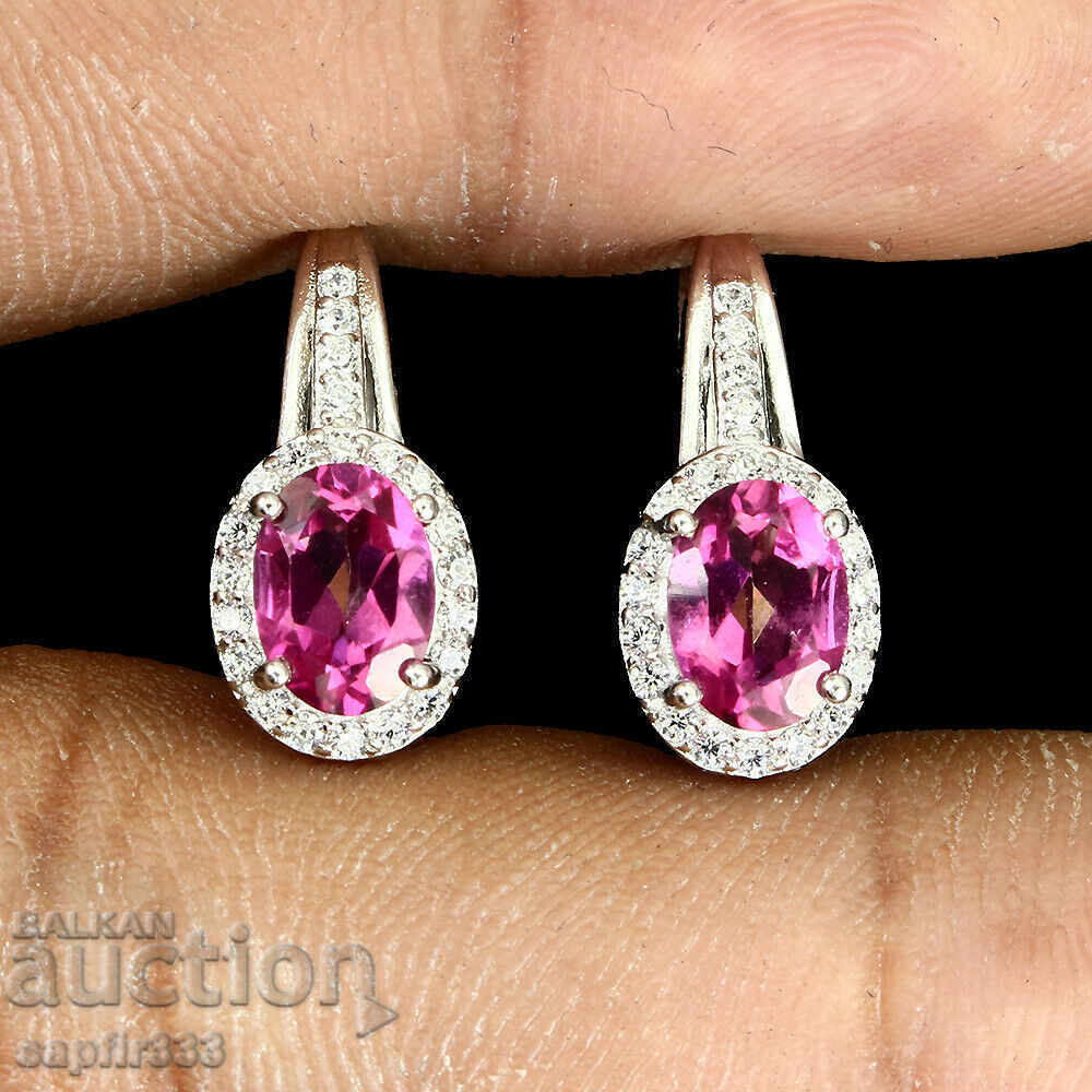 PINK TOPAZS - STYLISH EARRINGS with price 152.00 BGN | € 77.72
