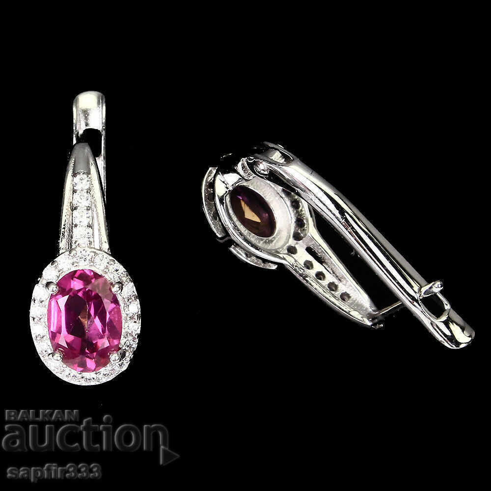 Auction  PINK TOPAZS - STYLISH EARRINGS