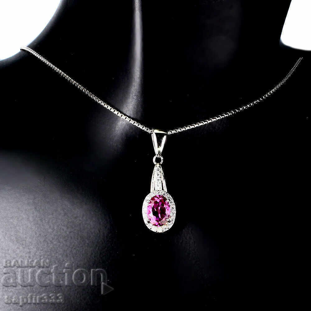 PINK TOPAZ - STYLISH MEDALLION with price 137.00 BGN | € 70.05 PINK TOPAZ - STYLISH MEDALLION with price 137.00 BGN | € 70.05