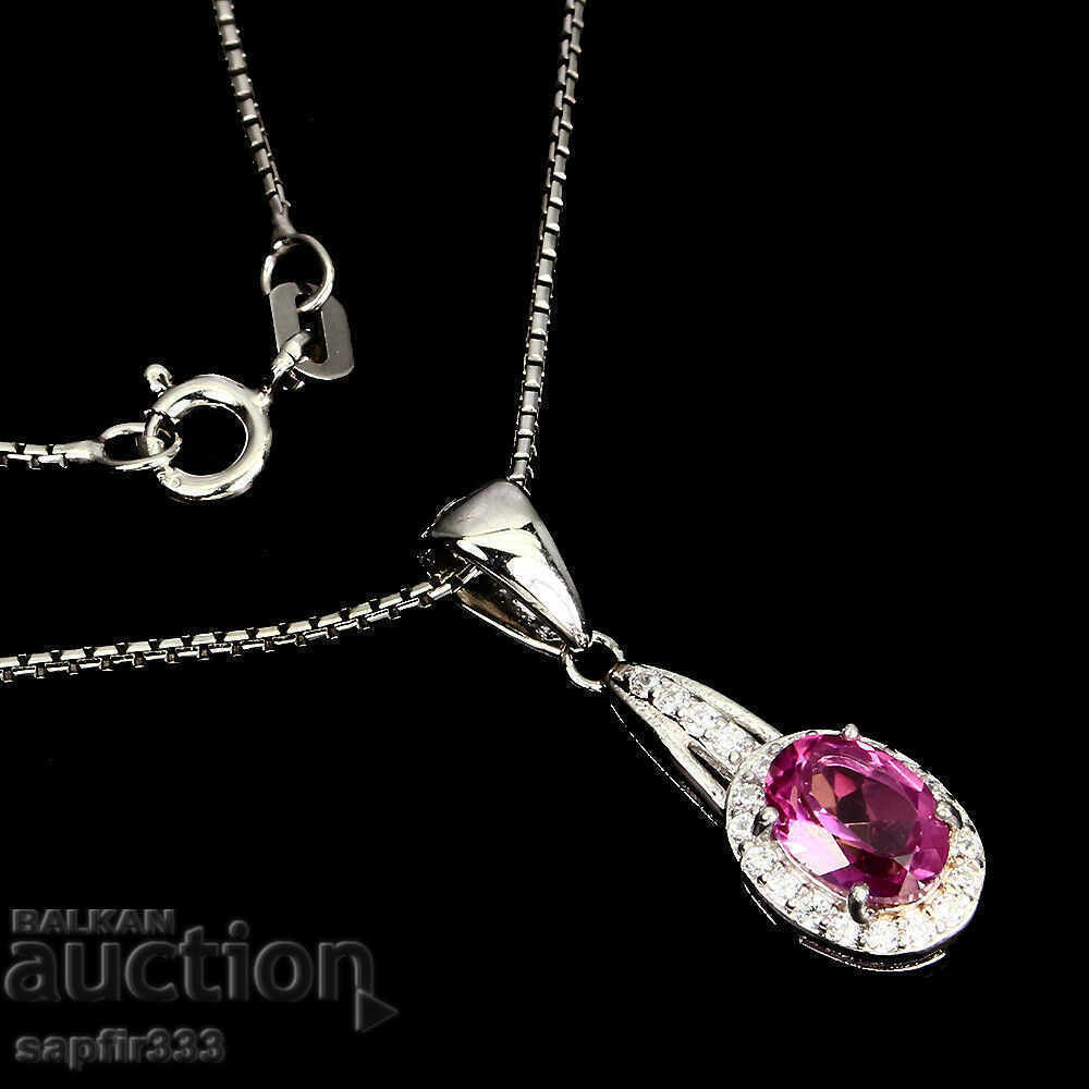 PINK TOPAZ - STYLISH MEDALLION