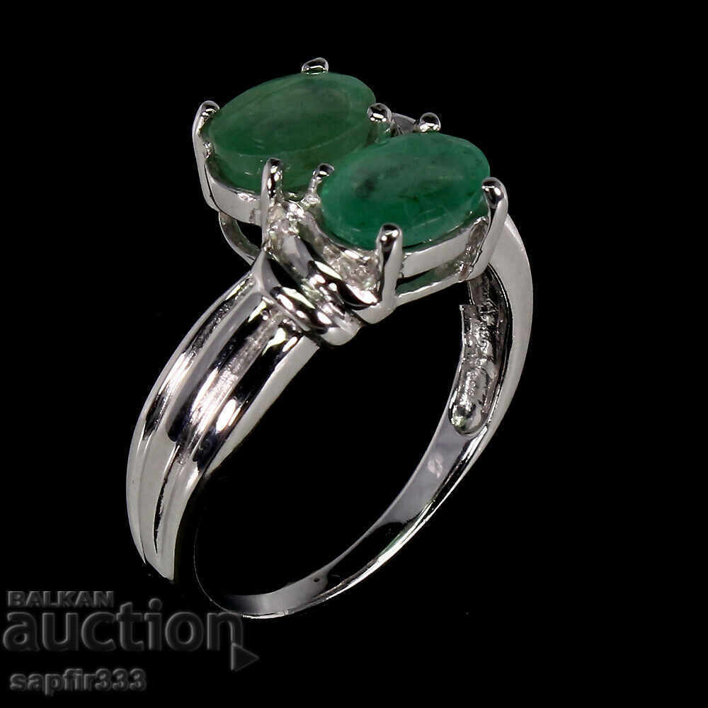 LUXURY RING WITH NATURAL EMERALDS with price 377.00 BGN | € 192.76 LUXURY RING WITH NATURAL EMERALDS with price 377.00 BGN | € 192.76
