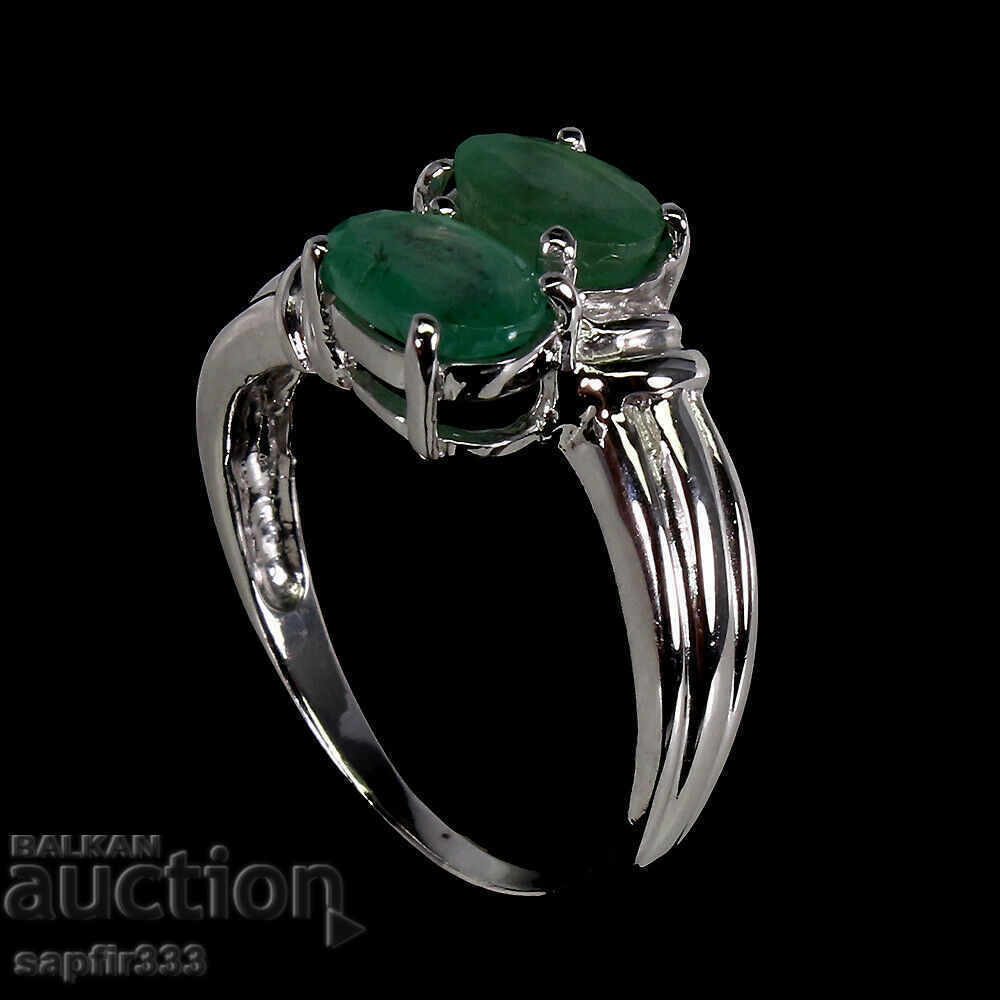 Auction LUXURY RING WITH NATURAL EMERALDS Auction LUXURY RING WITH NATURAL EMERALDS