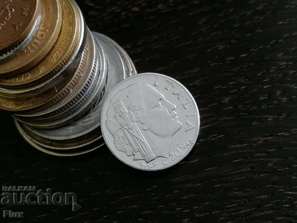 Moneda - Italia - 20 de centime 1942