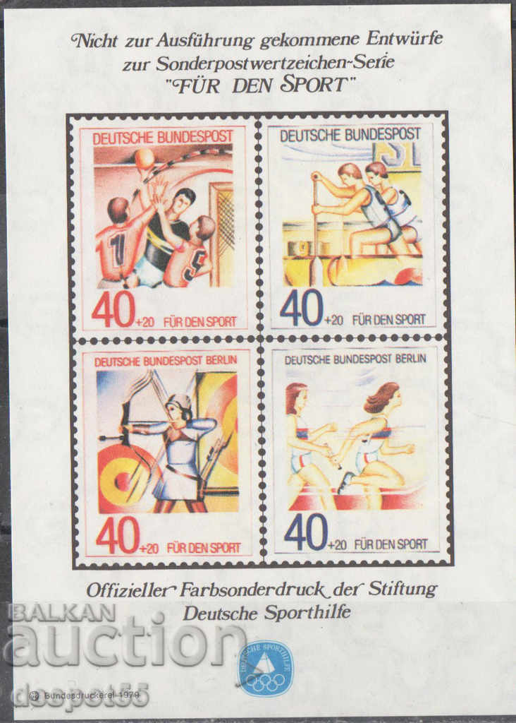 1979. Berlin. "FÜR DEN SPORT" - Special edition. Block.