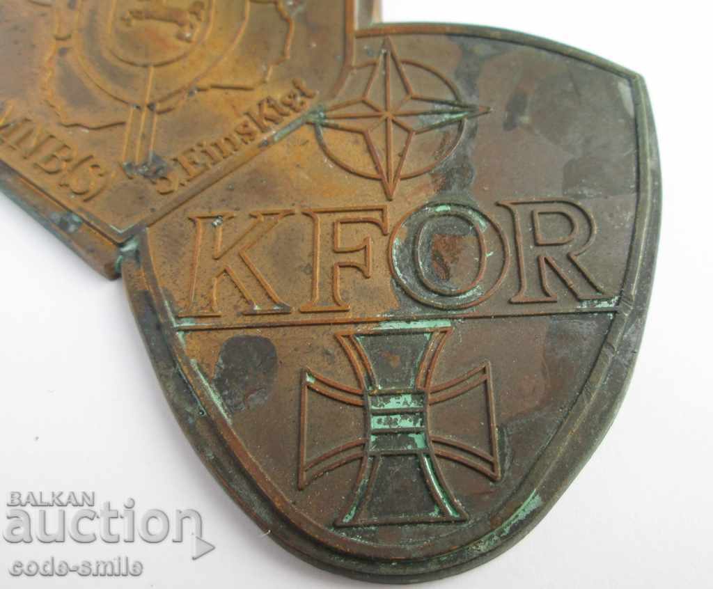 Λάθος ημιτελές μετάλλιο περιέργειας KFOR ΝΑΤΟ Τουρκία με τιμή 50.00 BGN | € 25.56