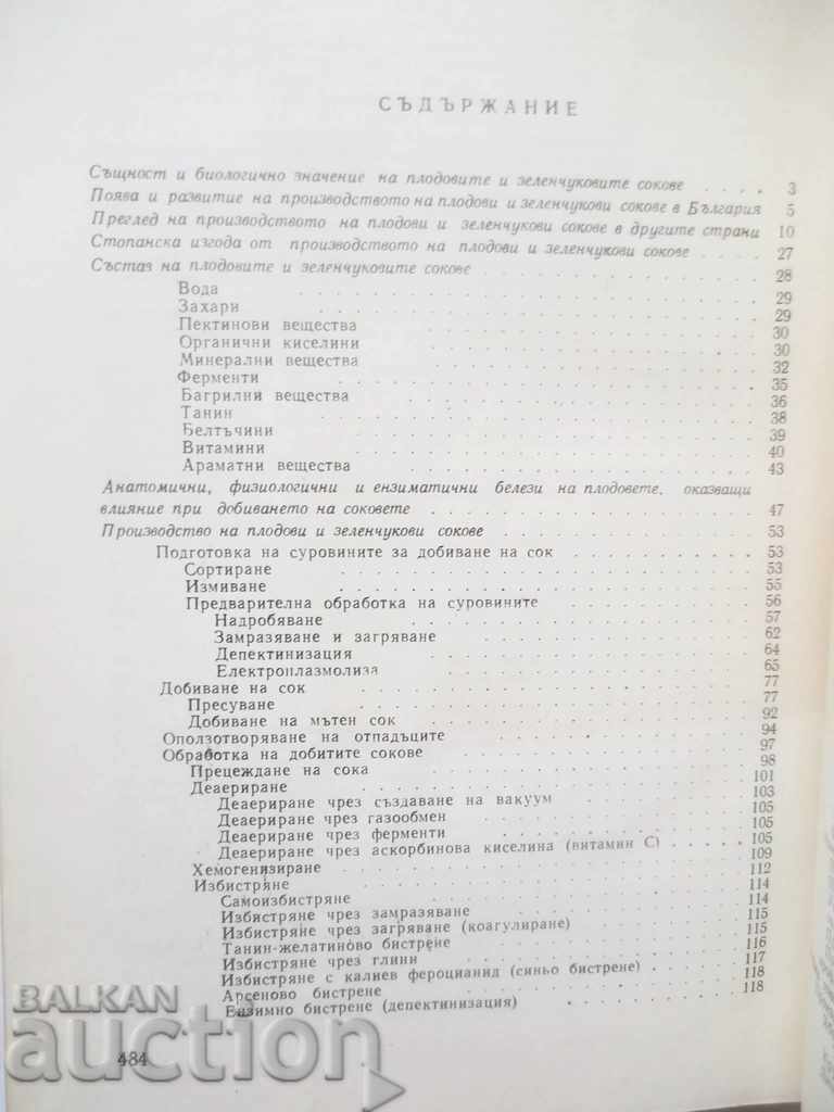 Auction Fruit and vegetable juices - Panayot Daskalov 1964 Auction Fruit and vegetable juices - Panayot Daskalov 1964