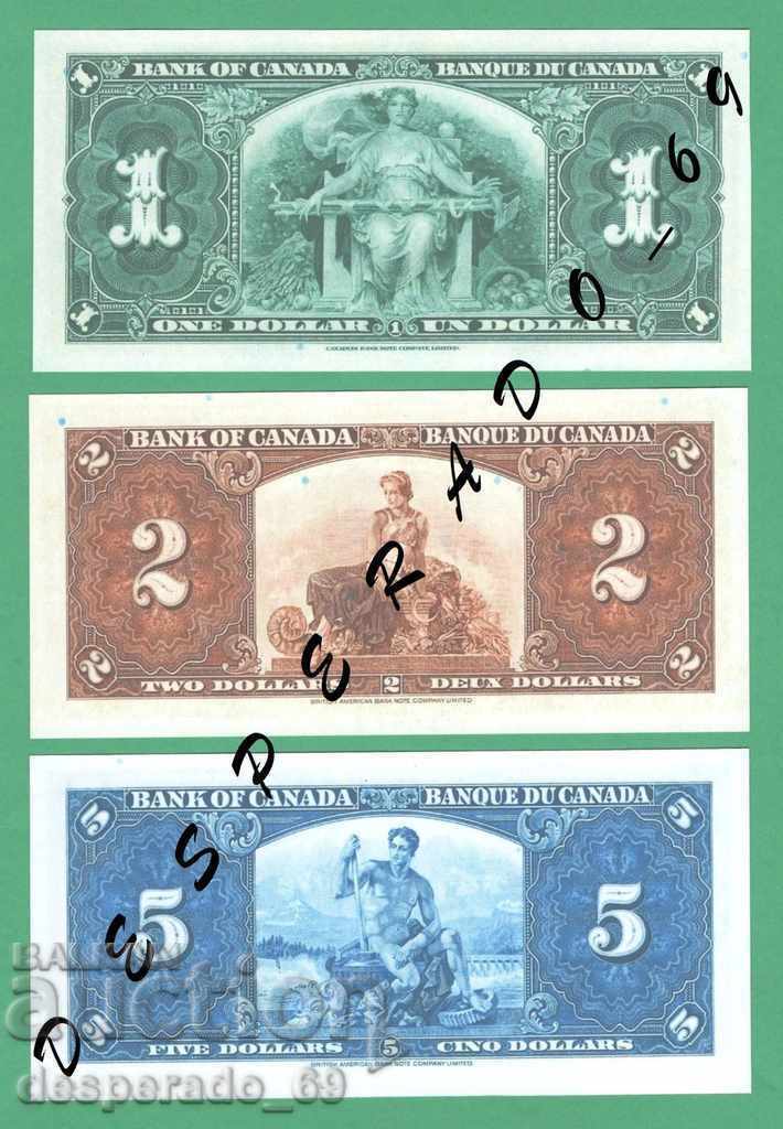 Δημοπρασία (¯`'•.¸(αντίγραφο) ΚΑΝΑΔΑΣ 1937 UNC -8 τμχ. τραπεζογραμμάτια¸.•'´¯)