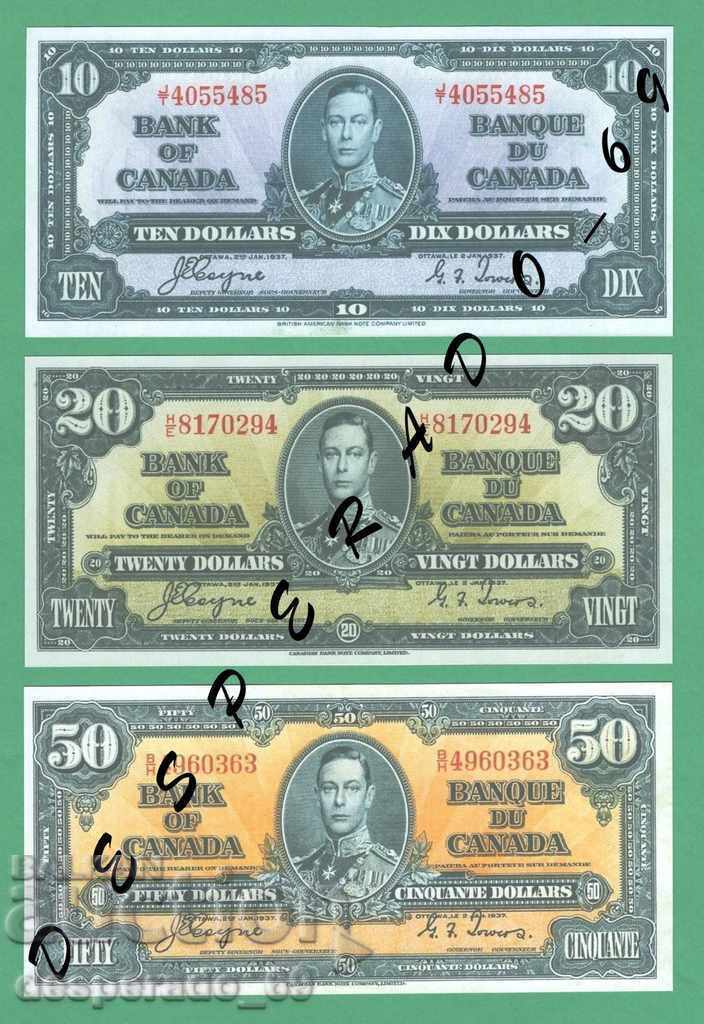 Παράδοση (¯`'•.¸(αντίγραφο) ΚΑΝΑΔΑΣ 1937 UNC -8 τμχ. τραπεζογραμμάτια¸.•'´¯)