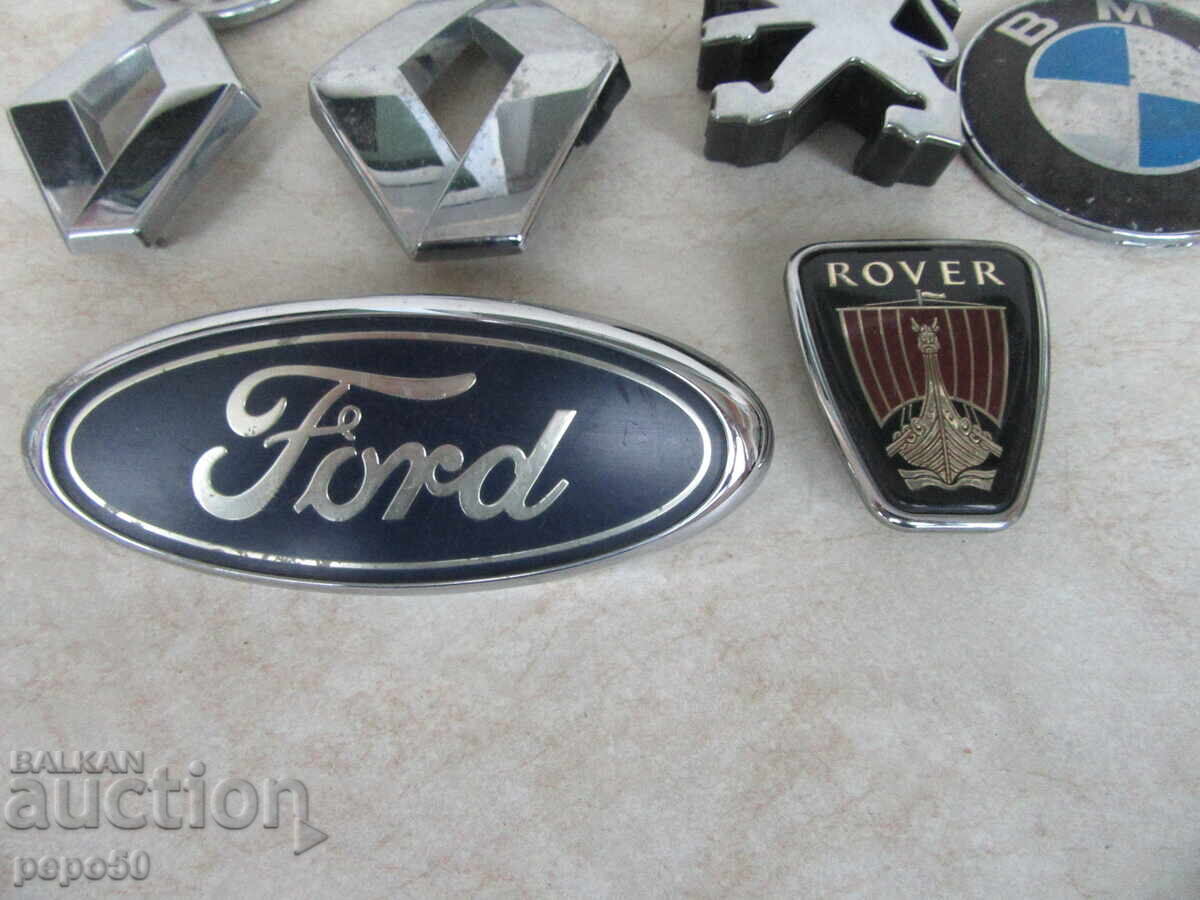 9 pcs. EMBLEMS OF WESTERN CARS with price 27.00 BGN | € 13.80 9 pcs. EMBLEMS OF WESTERN CARS with price 27.00 BGN | € 13.80