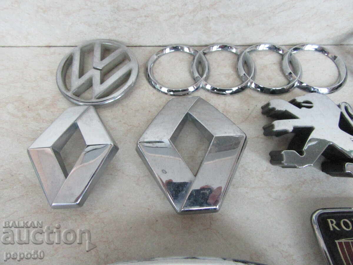 Delivery of 9 pcs. EMBLEMS OF WESTERN CARS Delivery of 9 pcs. EMBLEMS OF WESTERN CARS