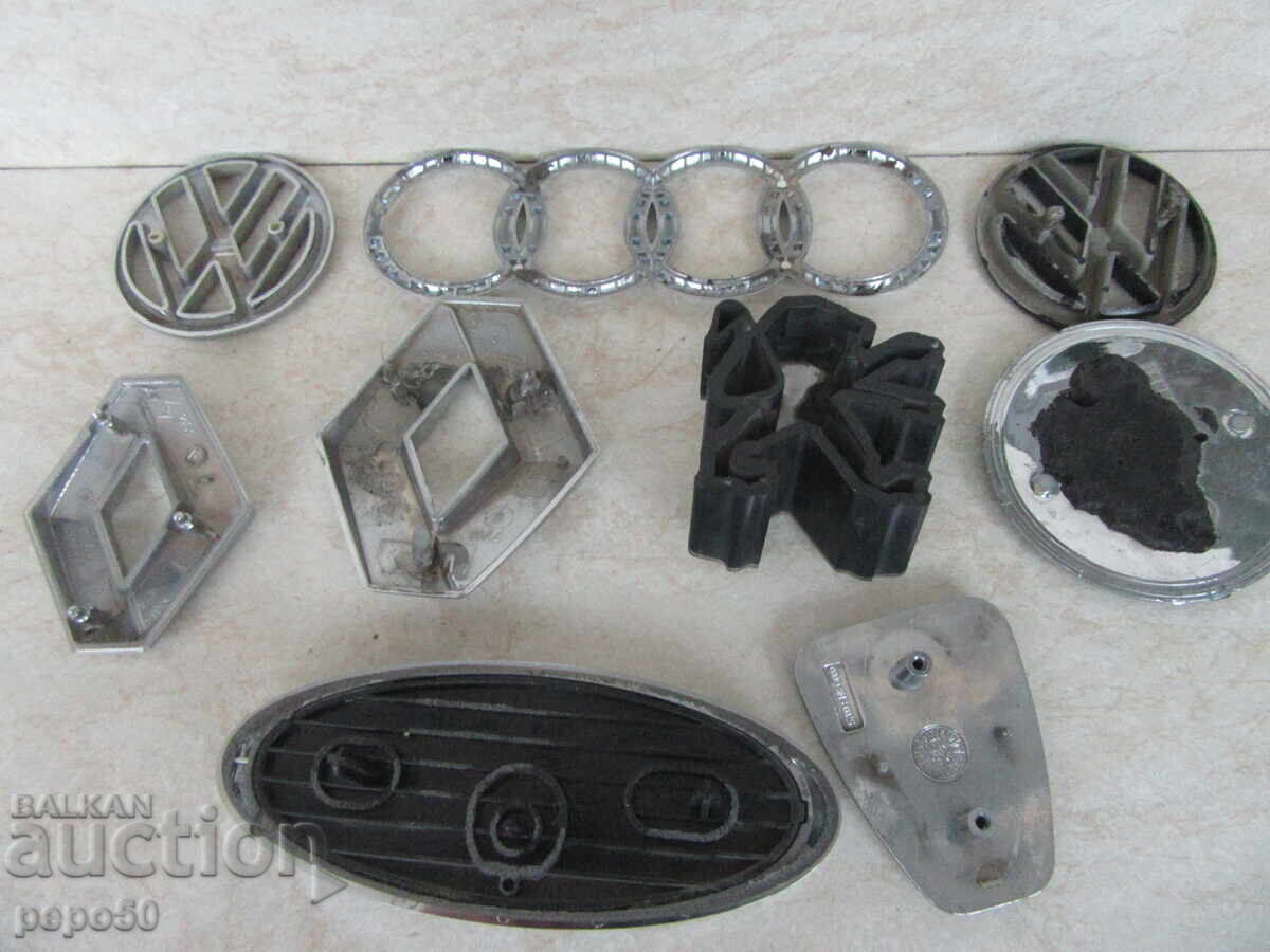 9 pcs. EMBLEMS OF WESTERN CARS - 5 9 pcs. EMBLEMS OF WESTERN CARS - 5