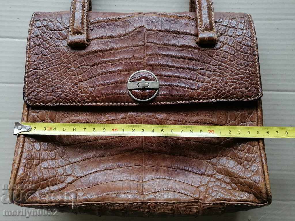Auction  Crocodile skin bag