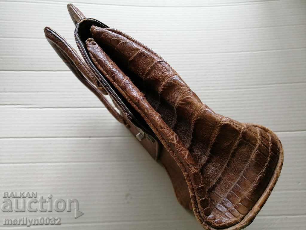 Crocodile skin bag - 5