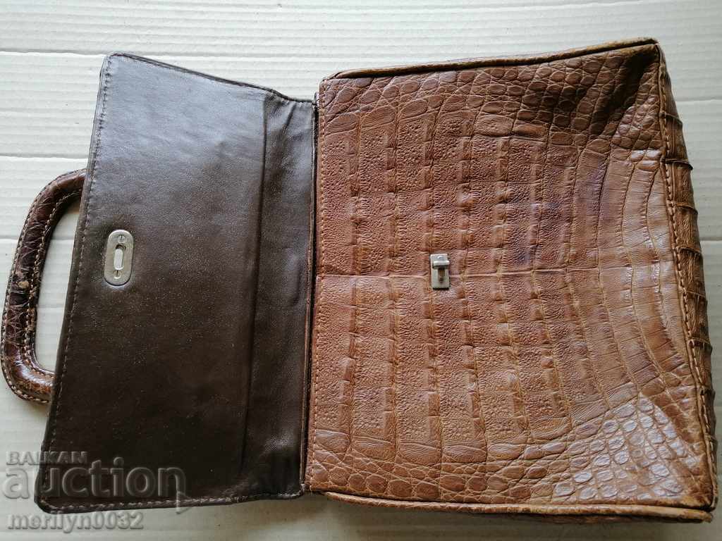 Crocodile skin bag - 6