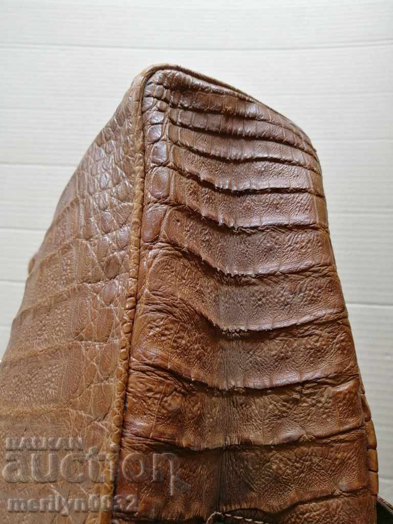 Crocodile skin bag - 7