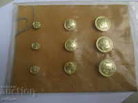 SAMPLES OF MILITARY ALUMINUM BUTTONS-MODELS 1987