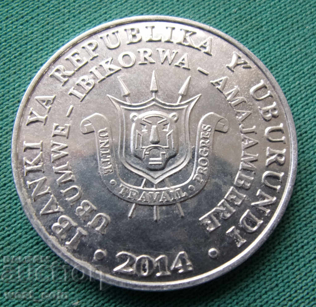 Бурунди  5  Франк  2014  UNC   Рядка Монета с цена € 5.11 | 9.99 лв.