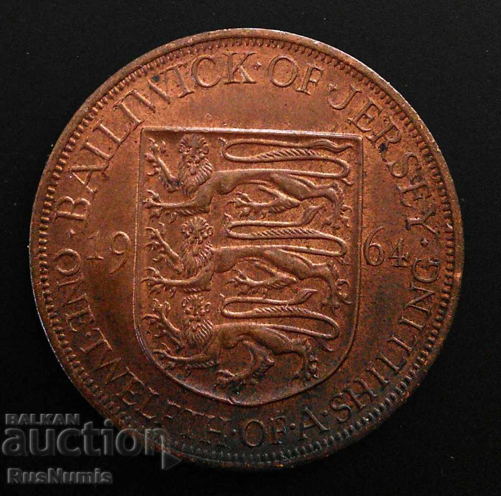Jersey. 1/12 shilling 1966