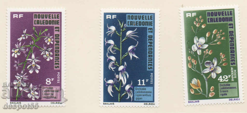 1975. New Caledonia (fr). Orchids.