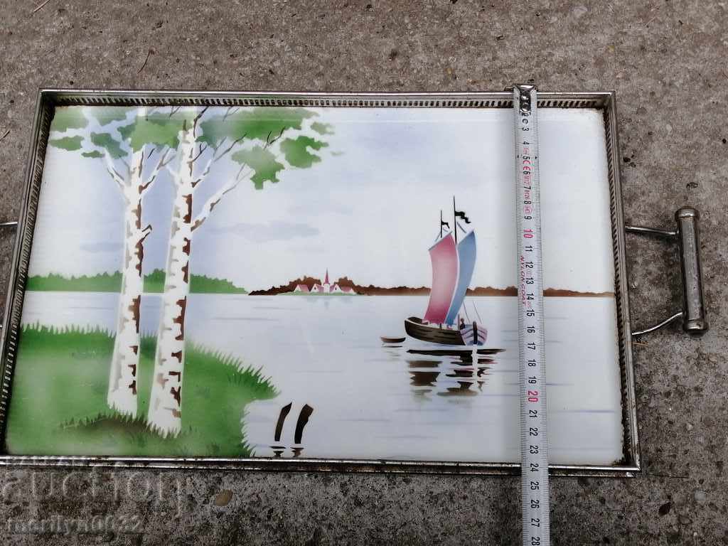 Old porcelain casserole dish platter - 5 Old porcelain casserole dish platter - 5