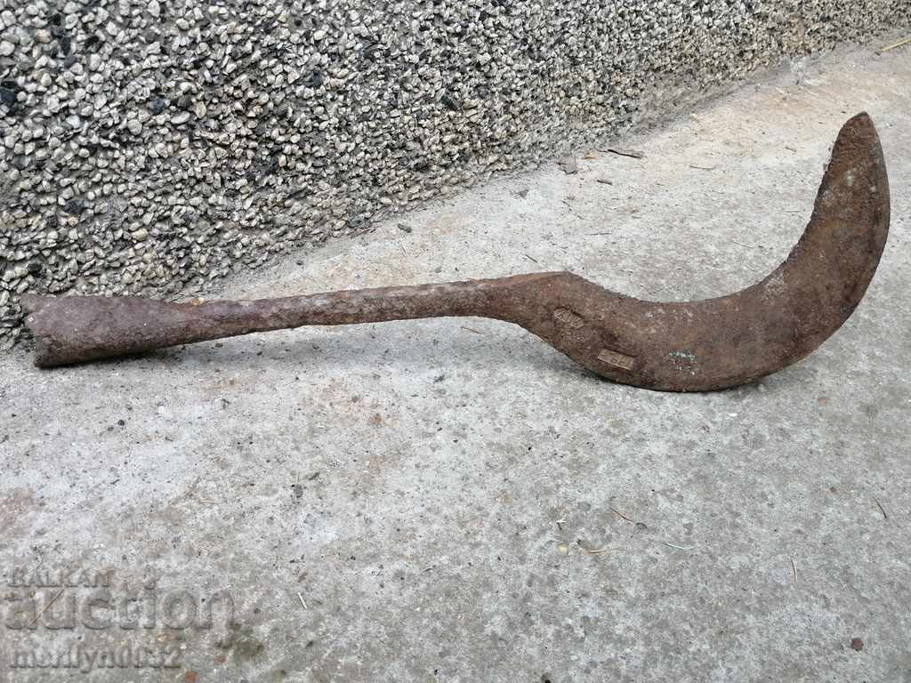 Delivery of Old hand forged kosher with stamped dating wrought iron chopper Delivery of Old hand forged kosher with stamped dating wrought iron chopper