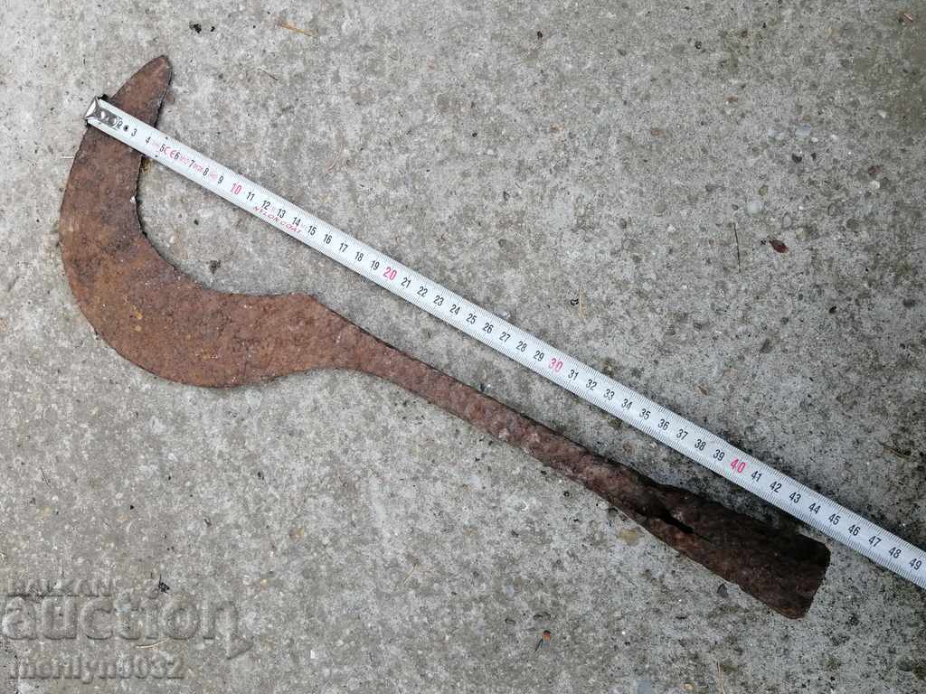 Old hand forged kosher with stamped dating wrought iron chopper - 5 Old hand forged kosher with stamped dating wrought iron chopper - 5