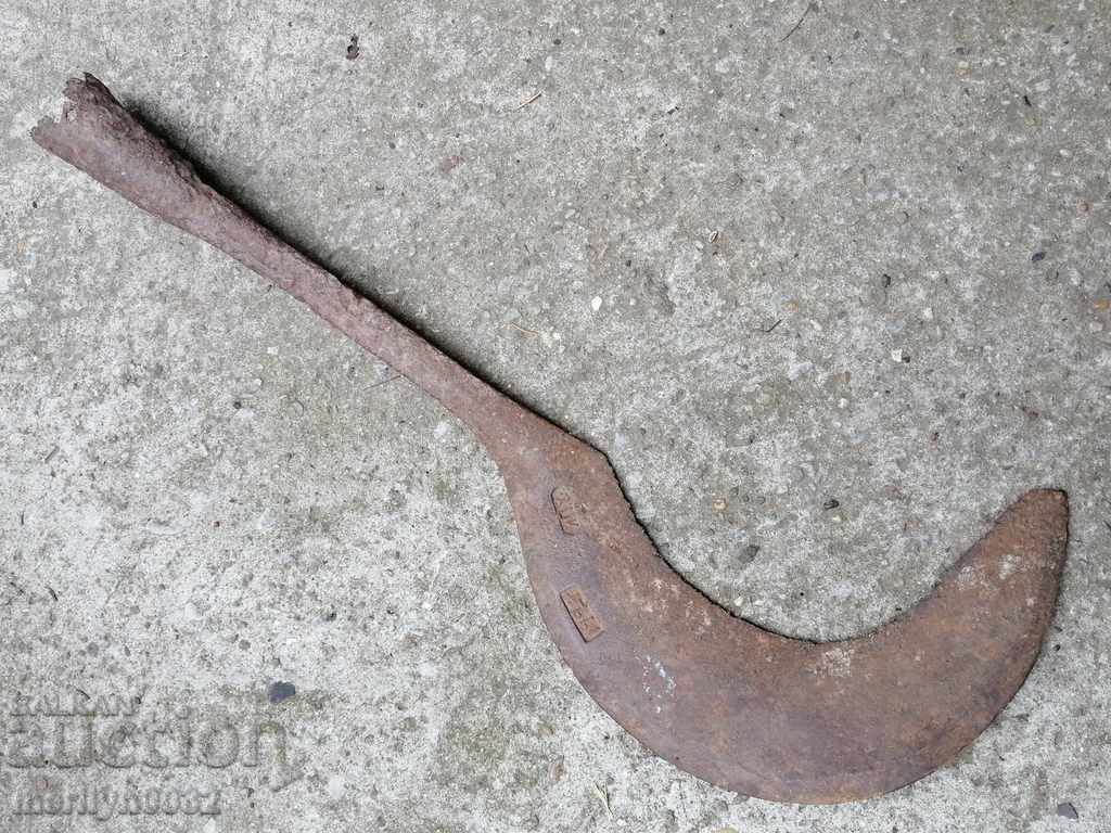 Old hand forged kosher with stamped dating wrought iron chopper - 6 Old hand forged kosher with stamped dating wrought iron chopper - 6