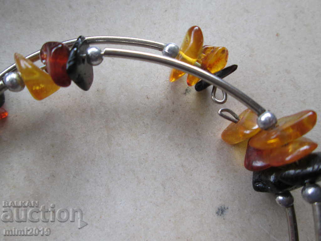 Bracelet with natural raw amber with price 18.00 BGN | € 9.20 Bracelet with natural raw amber with price 18.00 BGN | € 9.20