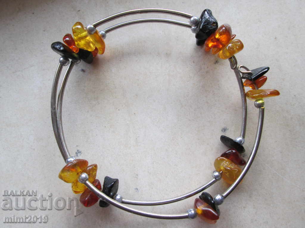 Auction Bracelet with natural raw amber Auction Bracelet with natural raw amber