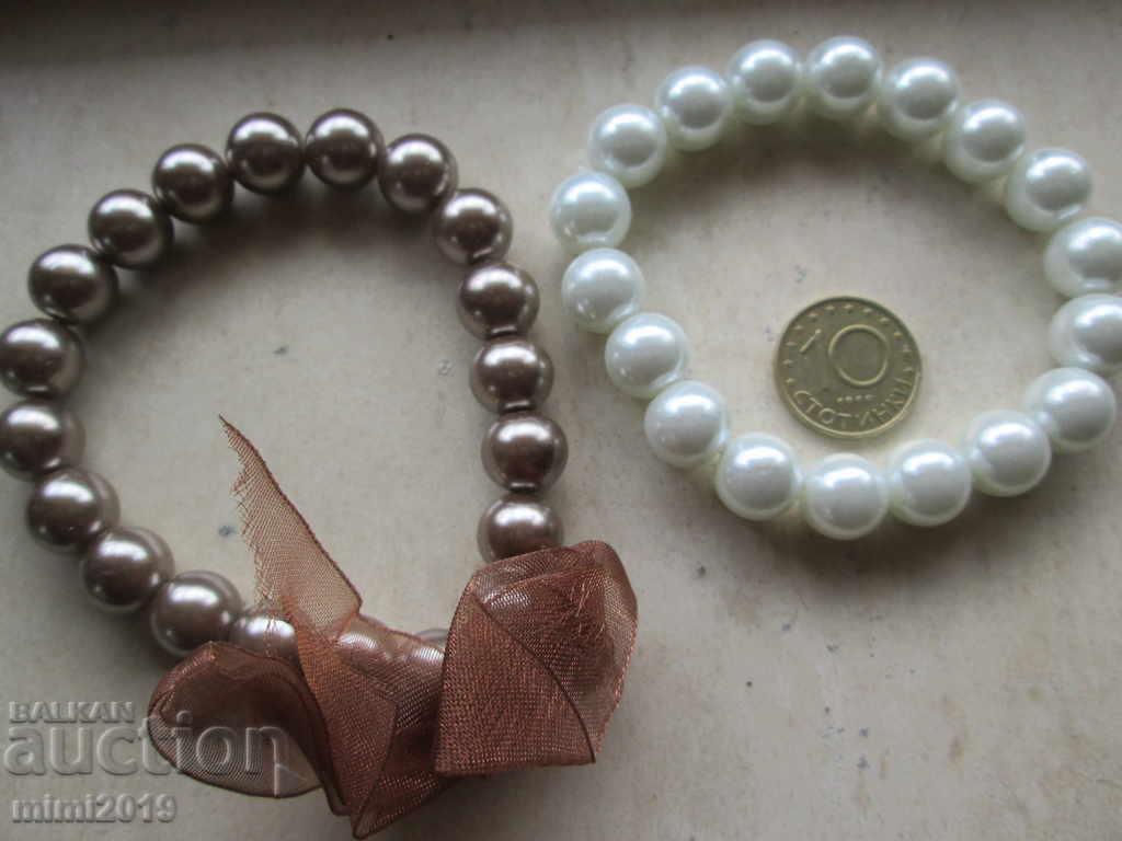 Delivery of Women's bracelets -2 pieces-Mallorcan pearls