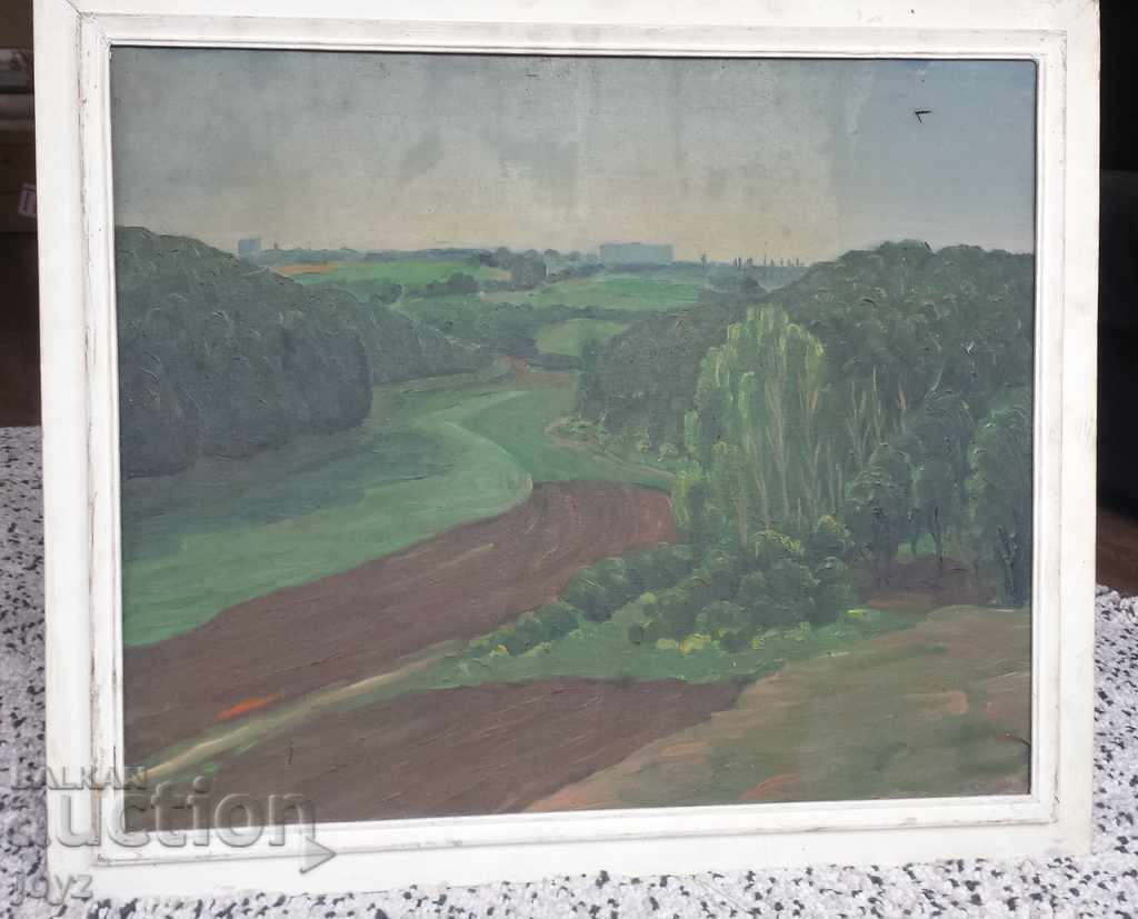 OLD PAINTING LANDSCAPE 30s (OIL PAINTS) UNKNOWN AUTHOR with price 390.00 BGN | € 199.40 OLD PAINTING LANDSCAPE 30s (OIL PAINTS) UNKNOWN AUTHOR with price 390.00 BGN | € 199.40