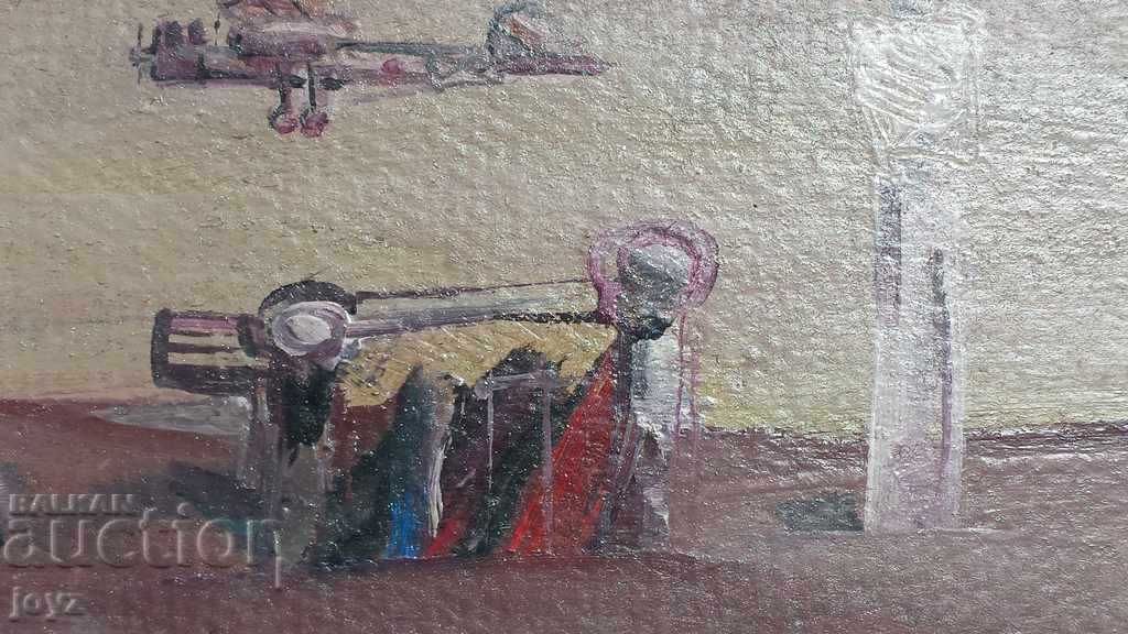 Delivery of OIL PAINTING 82 years / prof. P. PANAYOTOV-PANETO Delivery of OIL PAINTING 82 years / prof. P. PANAYOTOV-PANETO