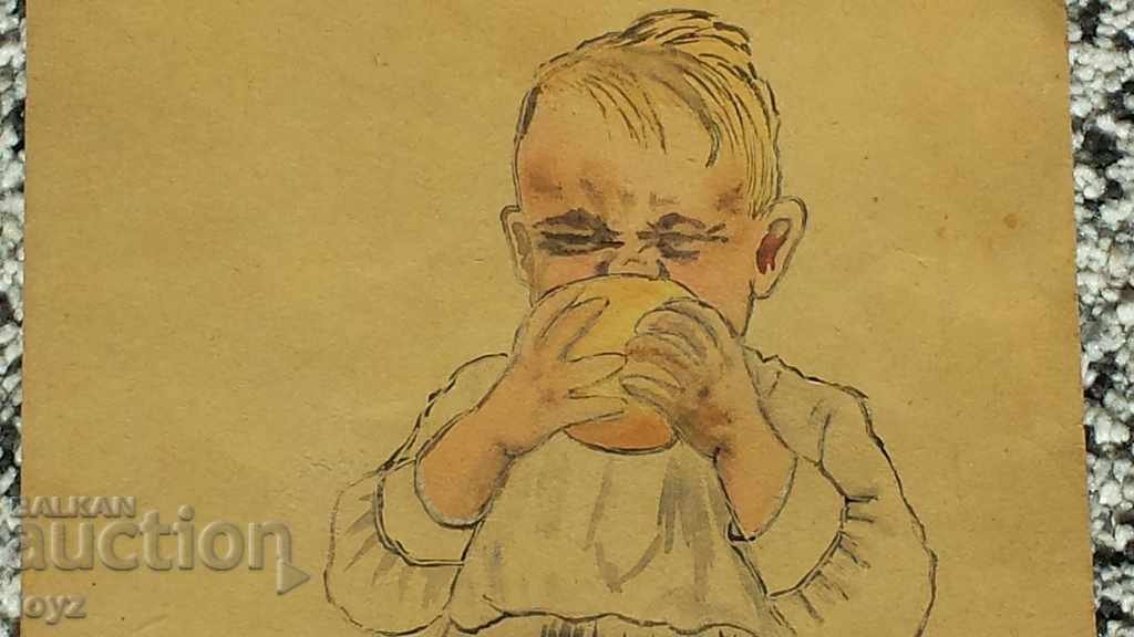 Δημοπρασία ΠΑΛΑΙΟ ΠΑΙΔΙΚΗ ΦΩΤΟΓΡΑΦΙΑ ΜΕ ΕΦΑΡΜΟΓΕΣ ακουαρέλα 40s / LILYANA NIKOLOVA Δημοπρασία ΠΑΛΑΙΟ ΠΑΙΔΙΚΗ ΦΩΤΟΓΡΑΦΙΑ ΜΕ ΕΦΑΡΜΟΓΕΣ ακουαρέλα 40s / LILYANA NIKOLOVA