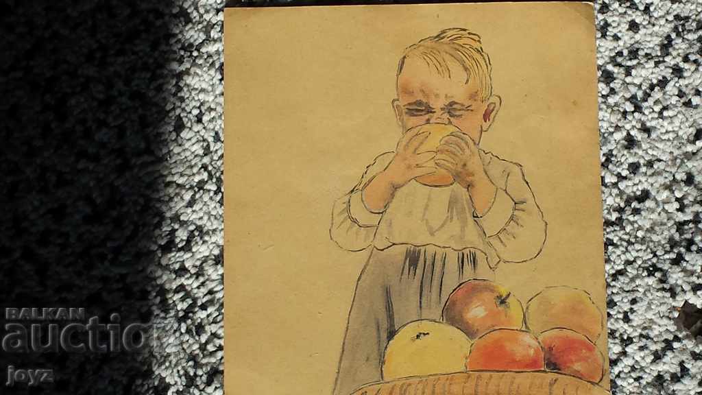 ΠΑΛΑΙΟ ΠΑΙΔΙΚΗ ΦΩΤΟΓΡΑΦΙΑ ΜΕ ΕΦΑΡΜΟΓΕΣ ακουαρέλα 40s / LILYANA NIKOLOVA - 6 ΠΑΛΑΙΟ ΠΑΙΔΙΚΗ ΦΩΤΟΓΡΑΦΙΑ ΜΕ ΕΦΑΡΜΟΓΕΣ ακουαρέλα 40s / LILYANA NIKOLOVA - 6