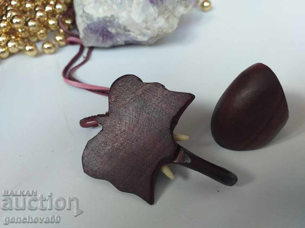 Ebony jewelry - ring and necklace - 6 Ebony jewelry - ring and necklace - 6