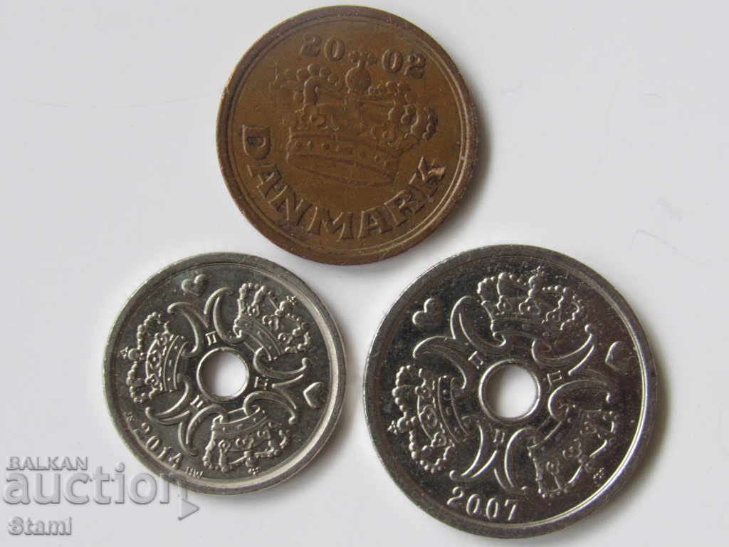 Auction Denmark, lot of 1, 2 crowns and 50 ore 1999-2002 Auction Denmark, lot of 1, 2 crowns and 50 ore 1999-2002