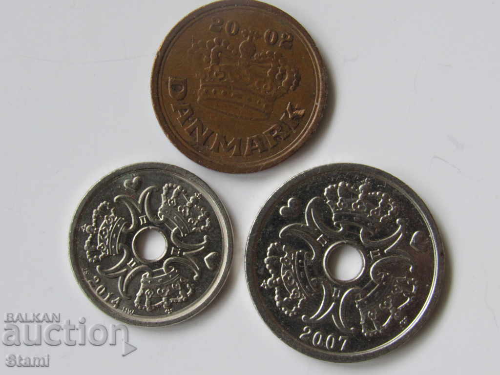 Delivery of Denmark, lot of 1, 2 crowns and 50 ore 1999-2002 Delivery of Denmark, lot of 1, 2 crowns and 50 ore 1999-2002