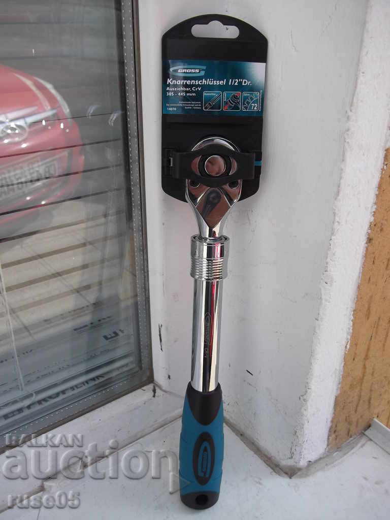 Telescopic ratchet * GROSS 1/2 "* chrome new with price 35.00 BGN | € 17.90 Telescopic ratchet * GROSS 1/2 "* chrome new with price 35.00 BGN | € 17.90