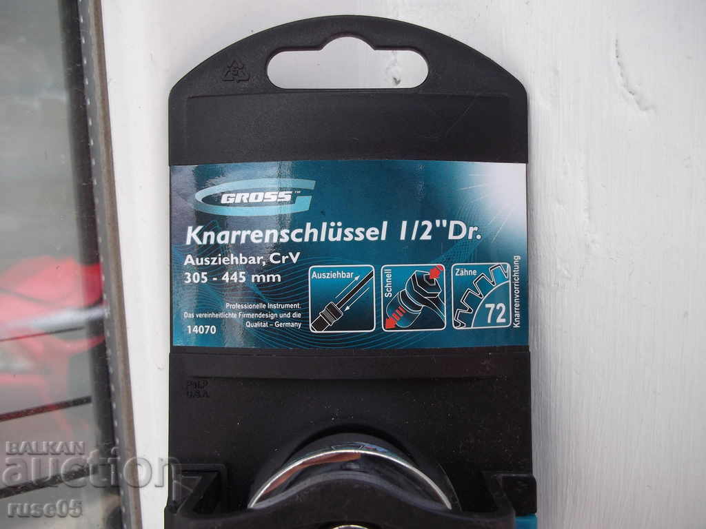 Telescopic ratchet * GROSS 1/2 "* chrome new - 6 Telescopic ratchet * GROSS 1/2 "* chrome new - 6