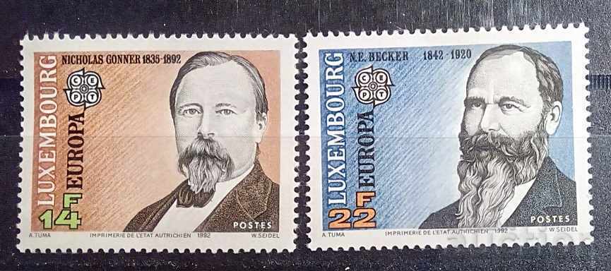 Luxembourg 1992 Europe CEPT Personalities MNH