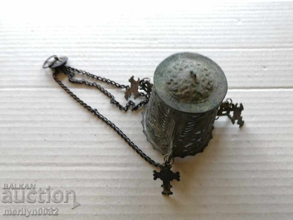 Παλαιό μπρούτζινο καντήλι χωρίς φλιτζάνι, εικόνα, θρησκεία, σταυρός Ιησούς - 7 Παλαιό μπρούτζινο καντήλι χωρίς φλιτζάνι, εικόνα, θρησκεία, σταυρός Ιησούς - 7