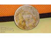 Монета Германия 10 пфенинга 1876 година
