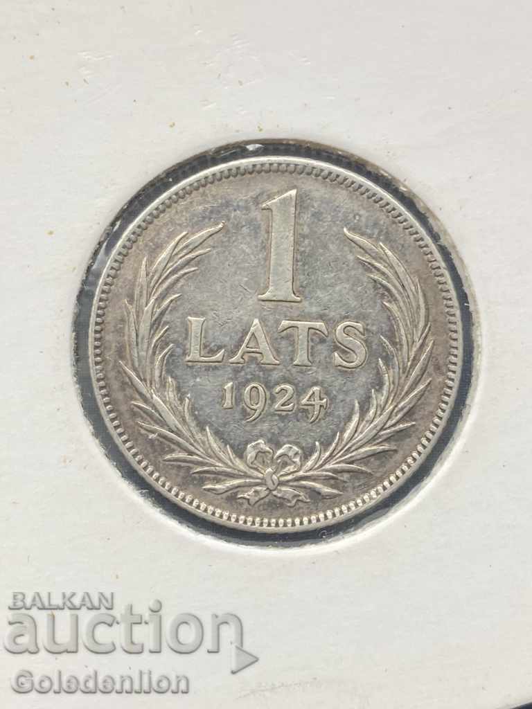 Латвия- 1 лат 1924