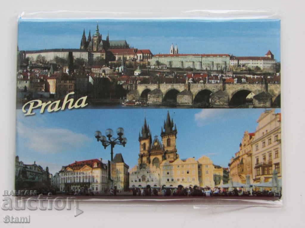 Auction  Metal magnet from Prague, Czech Republic -6