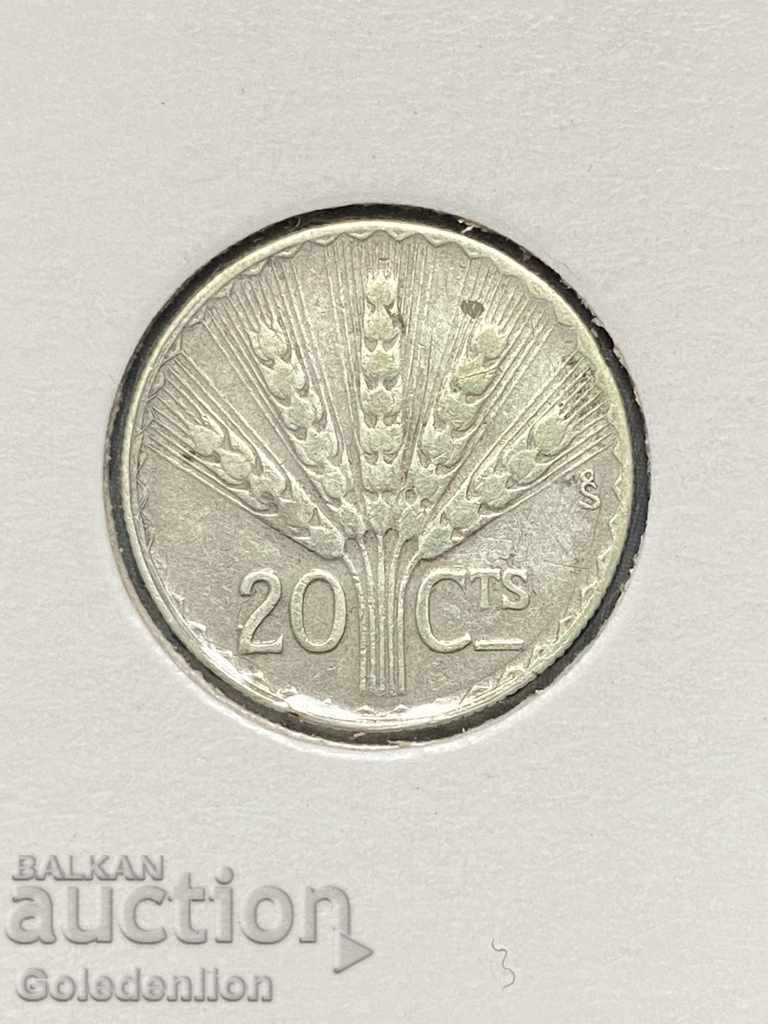 Уругвай- 20 цента 1942