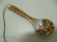 № * 4274 old souvenir painted wooden spoon