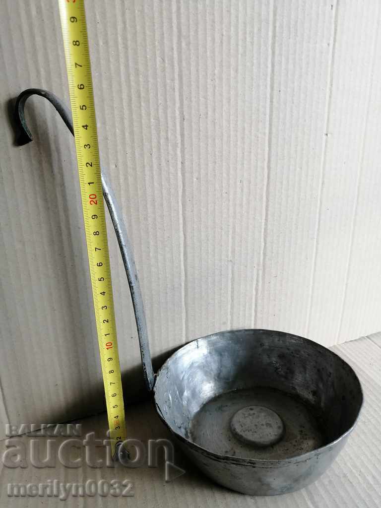 Old copper ladle, pan, copper, copper pot, pit with price 69.00 BGN | € 35.28