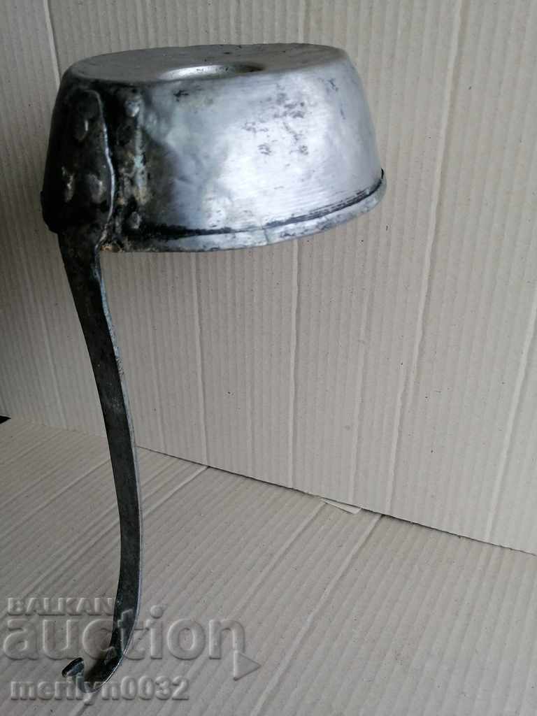 Old copper ladle, pan, copper, copper pot, pit - 7