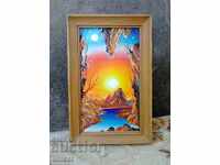 "Colorado - Sun and Moon". Acrylic paints, painting